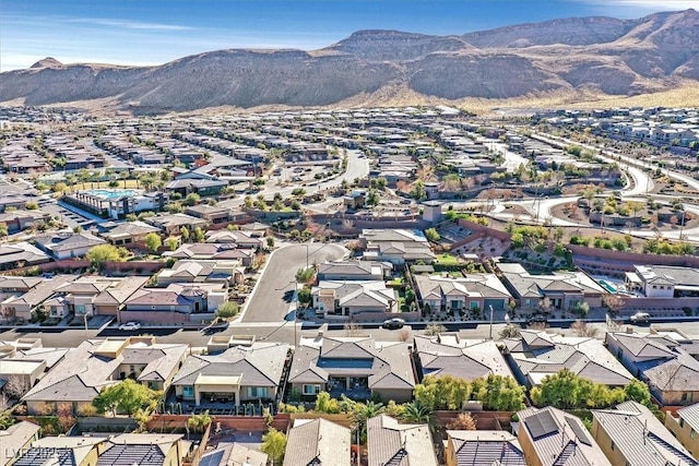 aerial view featuring a mountain view