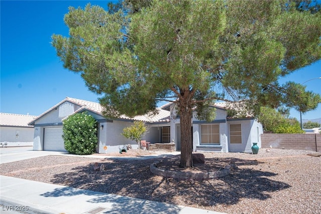 view of front of house featuring a garage