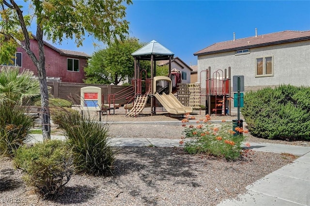 view of jungle gym