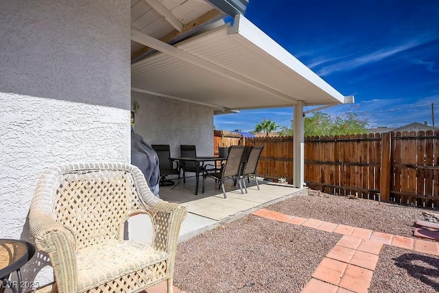 view of patio / terrace with area for grilling