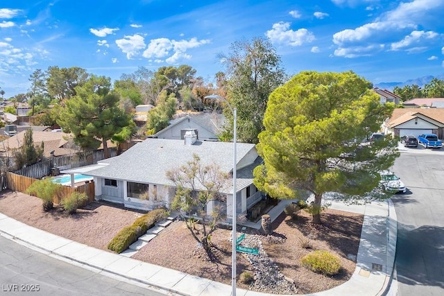 birds eye view of property