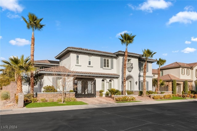 view of mediterranean / spanish house