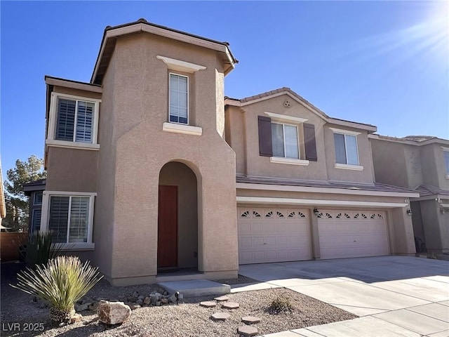 view of front of home featuring a garage