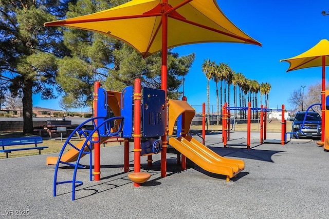 view of jungle gym