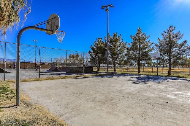 view of sport court