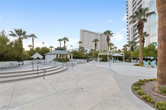 view of property's community featuring a gazebo