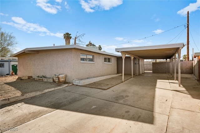 view of back of property