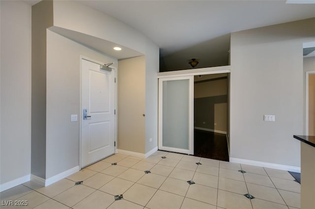 view of tiled spare room