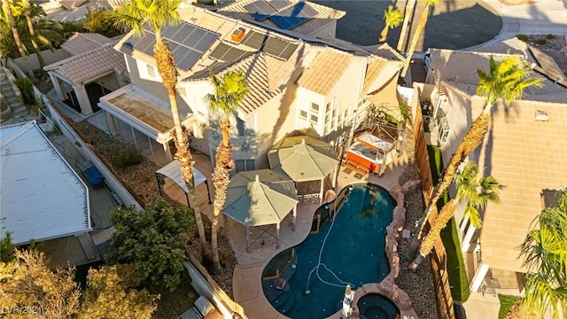 birds eye view of property