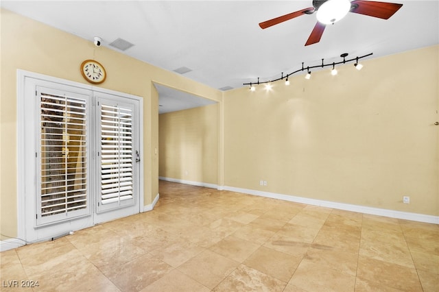 spare room featuring plenty of natural light