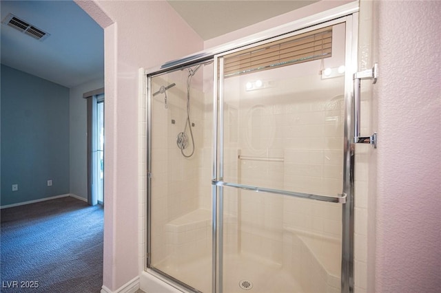 bathroom with walk in shower