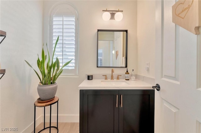 bathroom featuring vanity