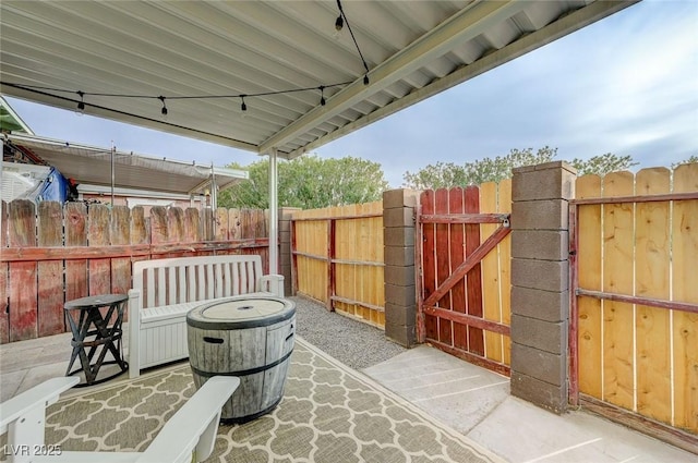 155 E Van Wagenen St, Henderson, NV 89015 - view of patio with a gate and fence