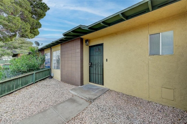 155 E Van Wagenen St, Henderson, NV 89015 - entrance to property featuring stucco siding