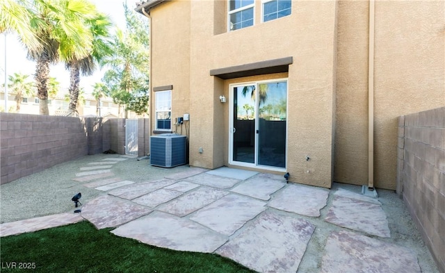 view of patio featuring cooling unit