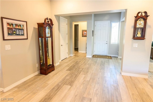 hallway featuring light hardwood / wood-style flooring