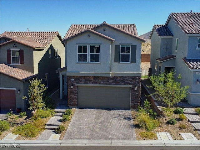 view of front of house featuring a garage