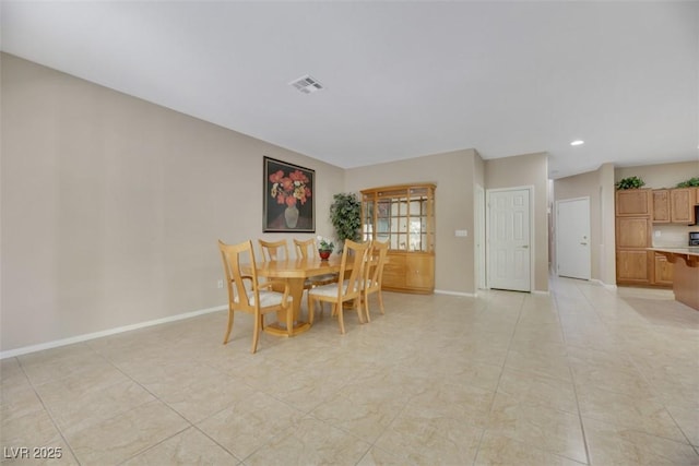 view of dining space