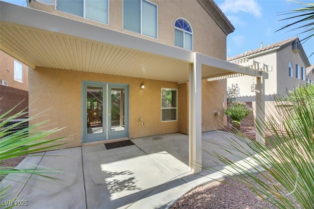 rear view of house with a patio area