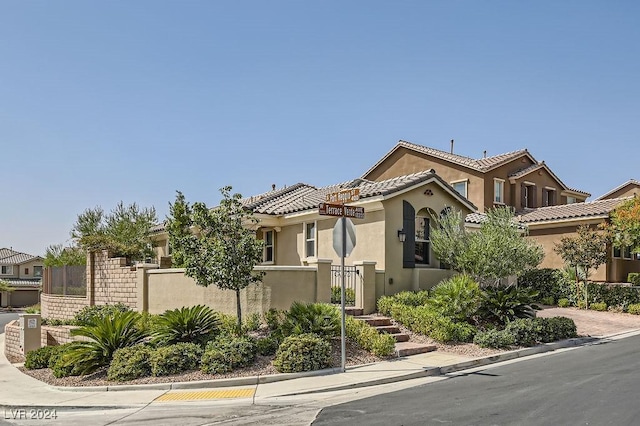 view of mediterranean / spanish house