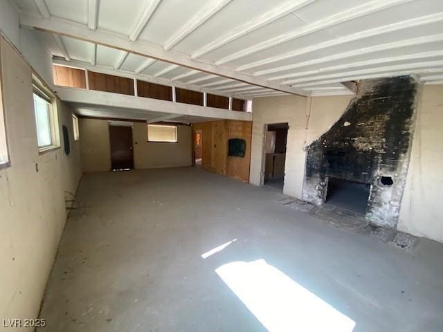 view of basement