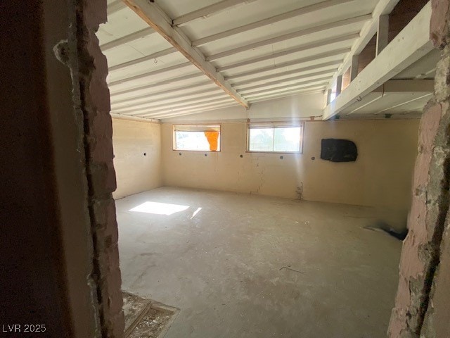 view of basement