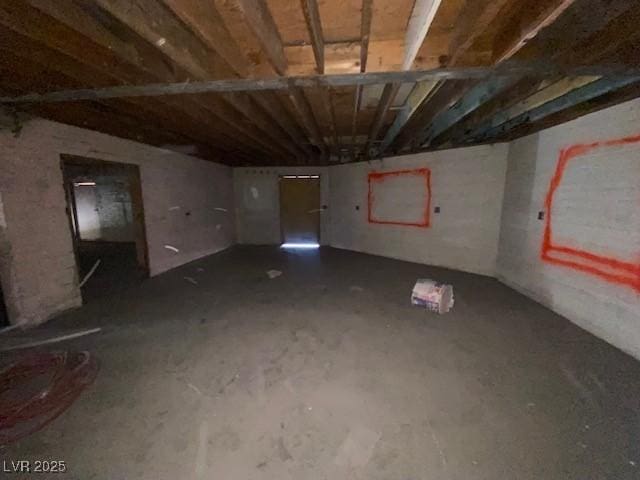 view of basement