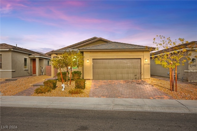 ranch-style house with a garage