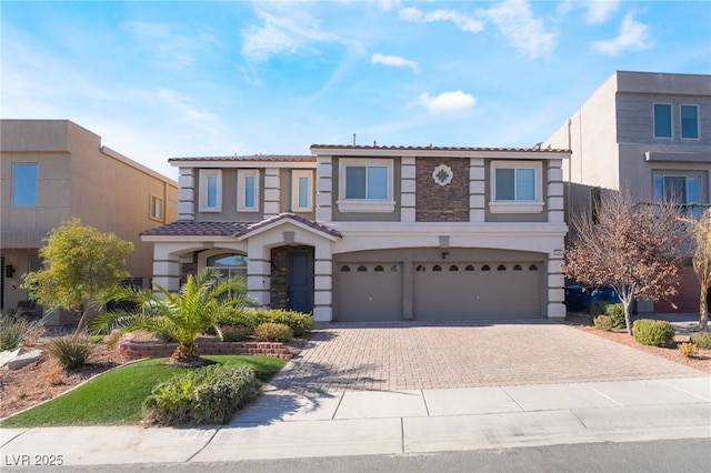 view of front of house featuring a garage