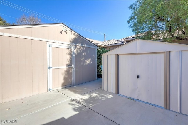 view of outbuilding