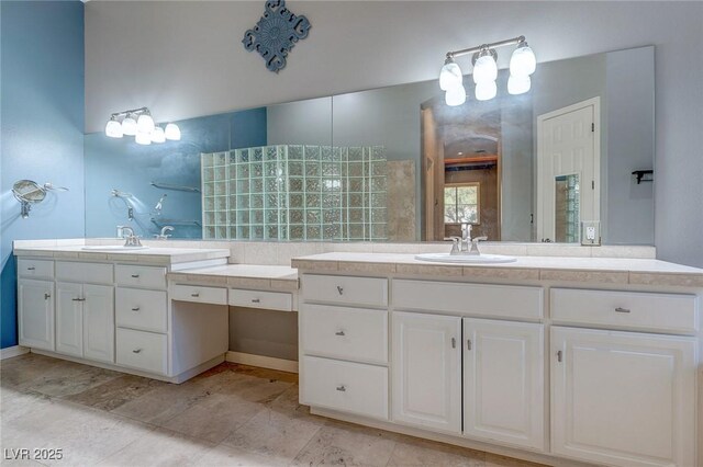 bathroom with vanity