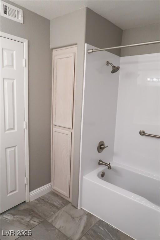 bathroom featuring bathtub / shower combination