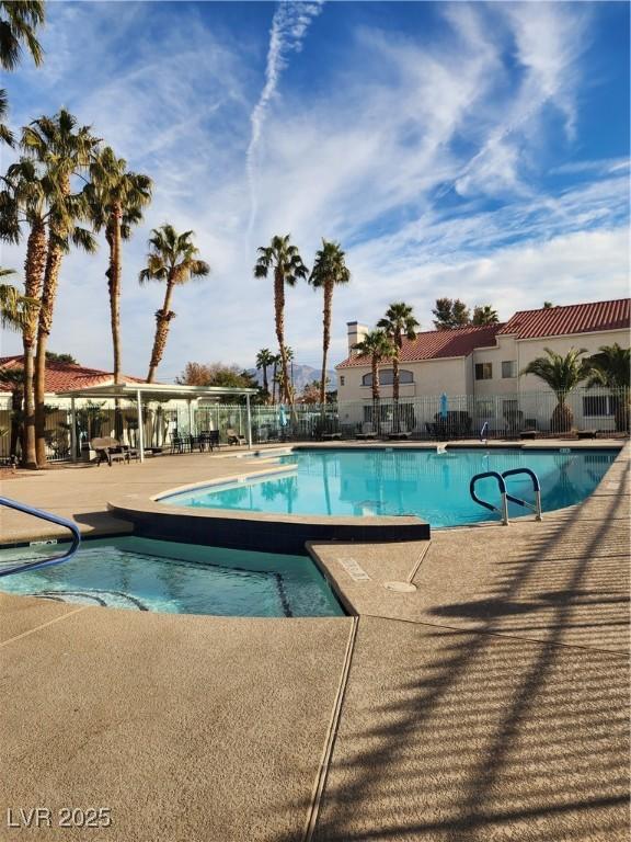 view of pool with a patio