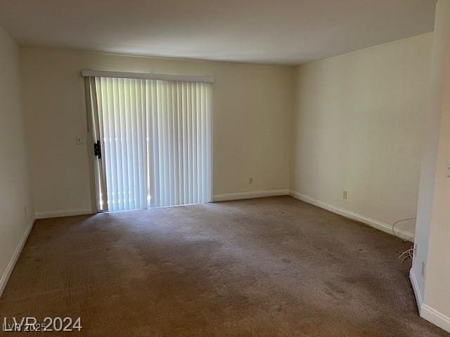 view of carpeted empty room