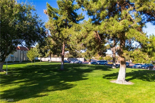 view of home's community featuring a yard