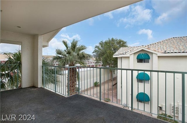 view of balcony