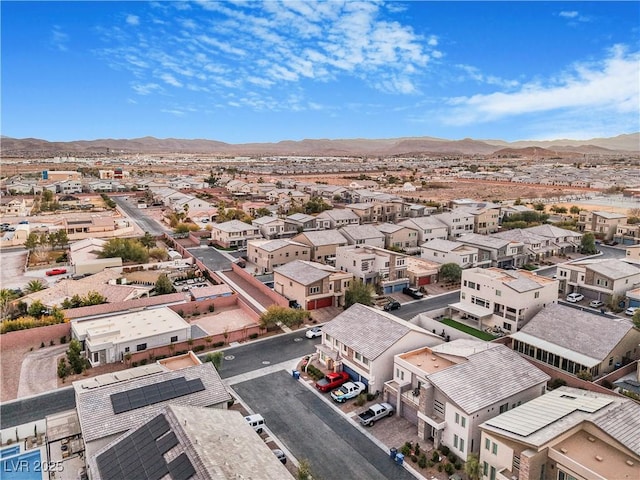 aerial view featuring a mountain view