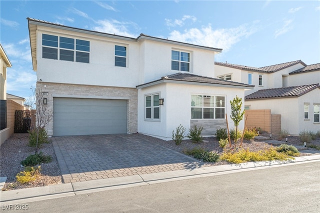 view of front of home featuring a garage