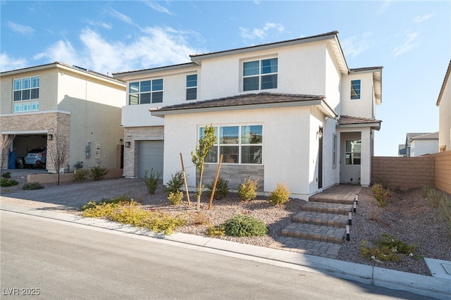 view of front of home featuring a garage