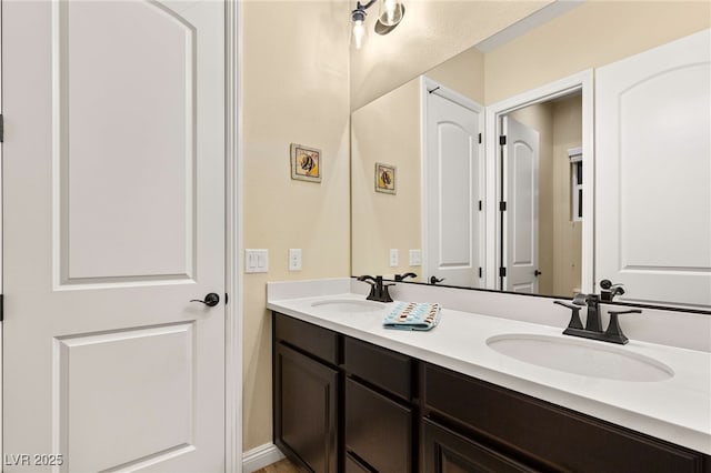 bathroom featuring vanity