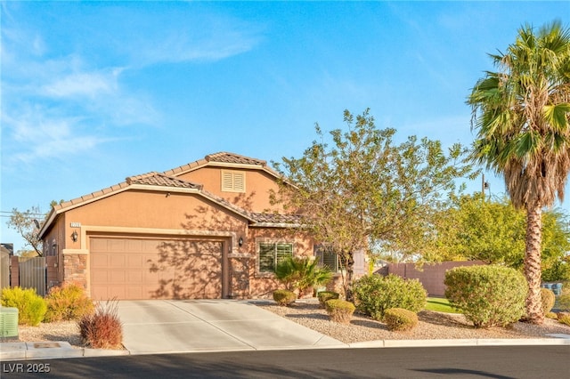 view of front of house featuring a garage