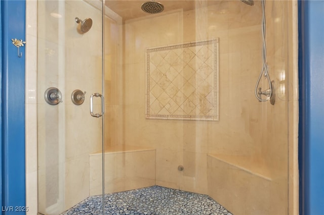 bathroom with an enclosed shower