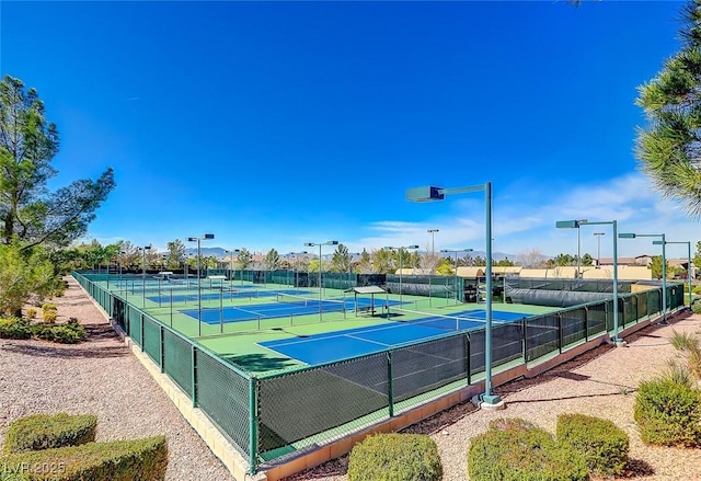 view of tennis court