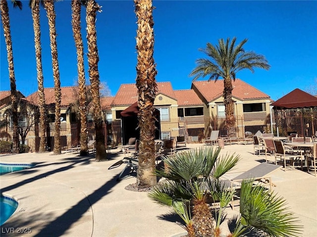 2300 E Silverado Ranch Blvd Unit 1072, Las Vegas, NV 89183 - exterior space with fence and a patio