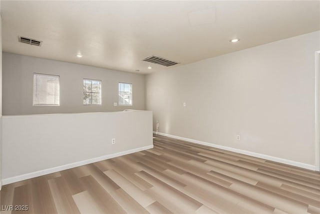 empty room featuring light hardwood / wood-style flooring