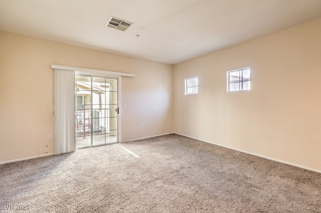 view of carpeted empty room