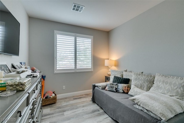 living room featuring light hardwood / wood-style flooring