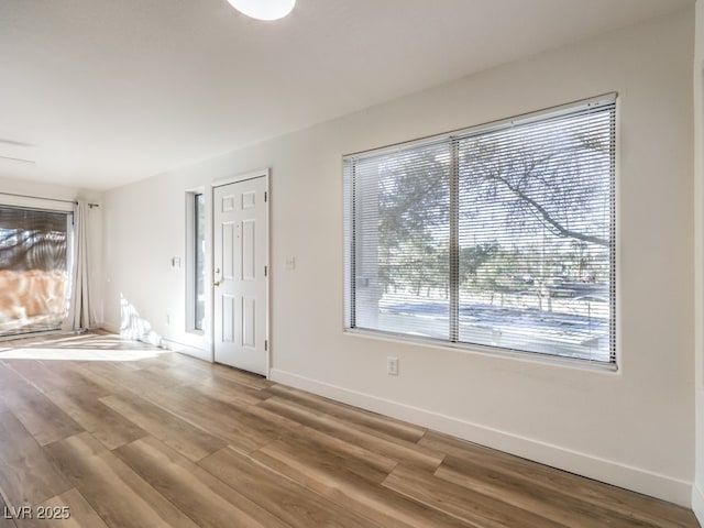 foyer featuring hardwood / wood-style flooring