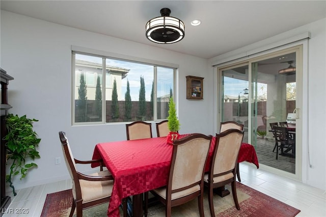 view of dining room