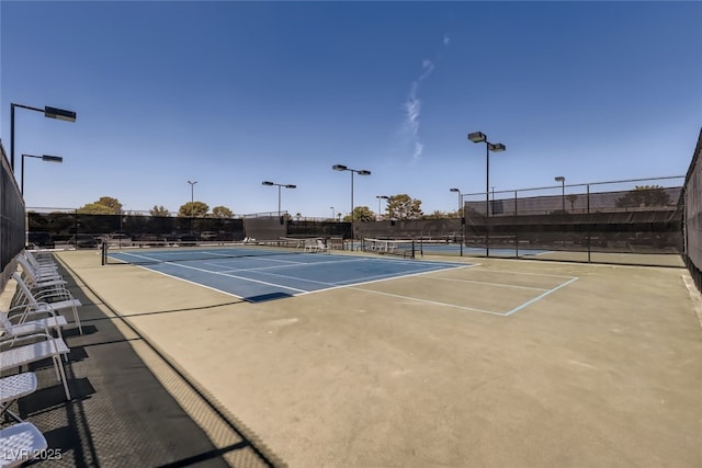 view of sport court featuring basketball court